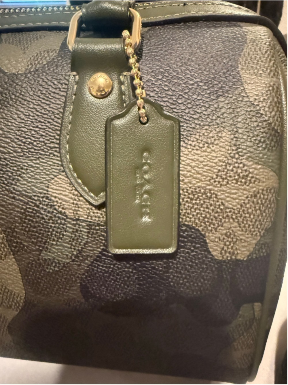 NEW Coach Rowan Medium Satchel with Snap Wallet Set in Dark Cypress Camo NWT - Picture 5 of 14